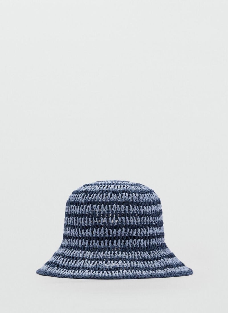 MANGO Natural Fibre Bucket Hat  - Image 1