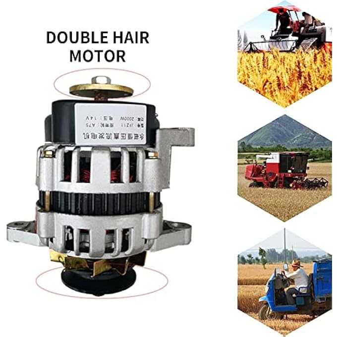 OLONETO 2000W Permanent Magnet Alternator Generator 12V 24V Low Speed Brushless Power Unit With Voltage Regulator For Agricultural Lighting Vehicles(14v) - Image 3