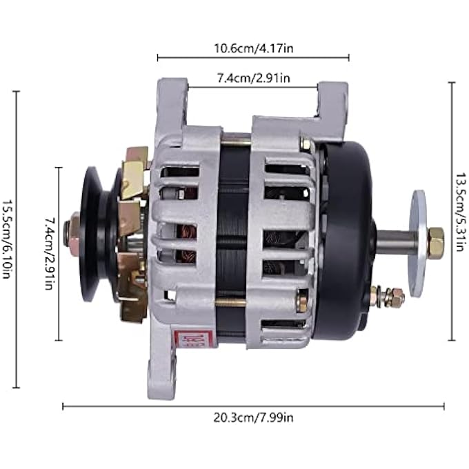 OLONETO 2000W Permanent Magnet Alternator Generator 12V 24V Low Speed Brushless Power Unit With Voltage Regulator For Agricultural Lighting Vehicles(14v) - Image 5
