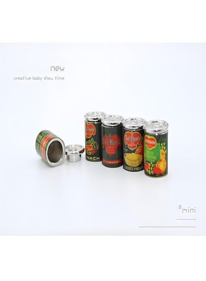 Kryoflare 5Pcs Miniature Cans Dollhouse Kitchen Accessories, 1:12 Scale, Dollhouse Décor and Miniature Food - Image 5