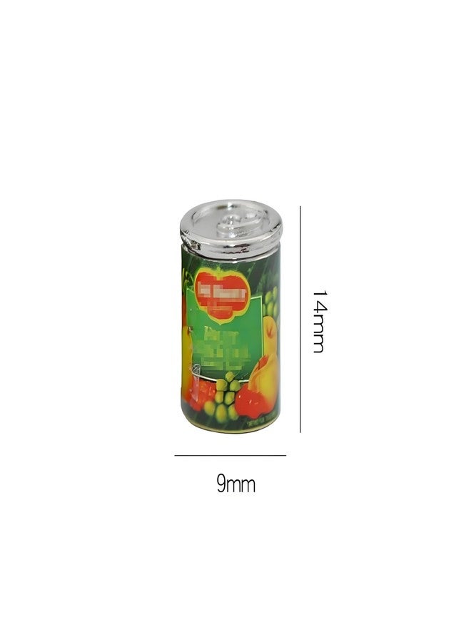 Kryoflare 5Pcs Miniature Cans Dollhouse Kitchen Accessories, 1:12 Scale, Dollhouse Décor and Miniature Food - Image 2