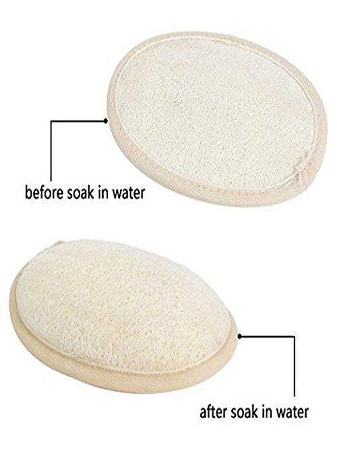 ROLIMOLI Single Side Loofah sponge body scrub bath scrubber Pack of 4 Pieces - Image 3