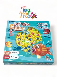 Generic Toy Matic 45-Piece Colourful Fishing Toy Set With Rotating Fish and Sweet Melodies  - Image 4