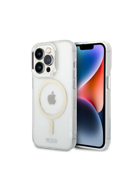 Tumi Magsafe Transparent Case For iPhone 14 Pro, Precision and Easy Access, Protection Against Scratch & Damage, Premium Quality, Lifted Camera Ring And Accurate Cutouts - Clear