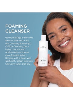 Jan Marini Jan Marini Skin Research C-ESTA Cleansing Gel - Daily Facial Cleanser with Vitamin C - Skincare Face Wash for Oily, Dry & Combo Skin - Gel Face Cleanser - 8 fl oz  - Image 3