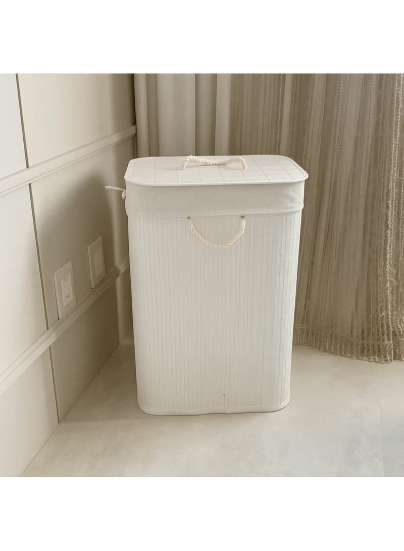 Square bamboo basket