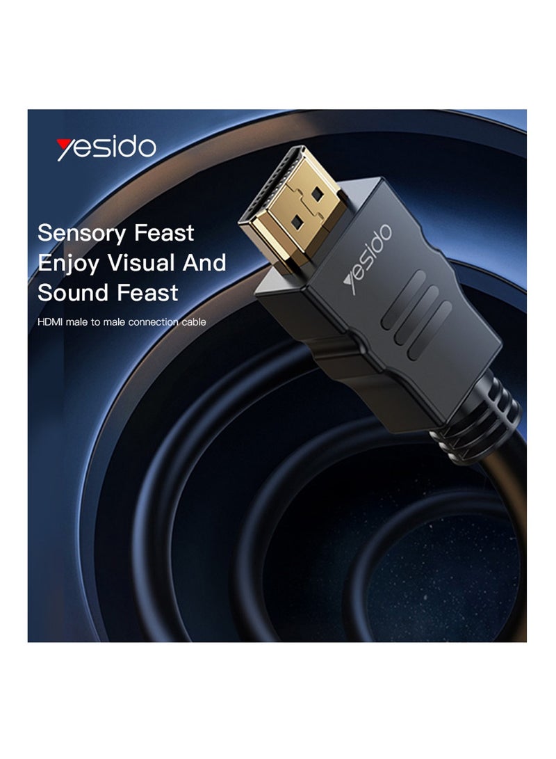 Yesido Yesido HM09 High Frame Rate HDMI to HDMI PVC 1.5 meters 4K 30Hz Cable - Black - Image 2