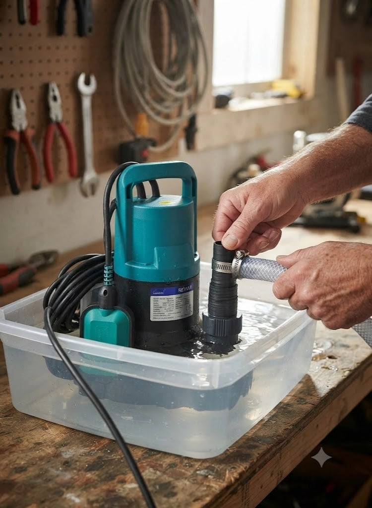 TERAL Single Phase Submersible Water Pump Outlet for Continuous Duty, 0.5 HP, 1.25in - Image 3