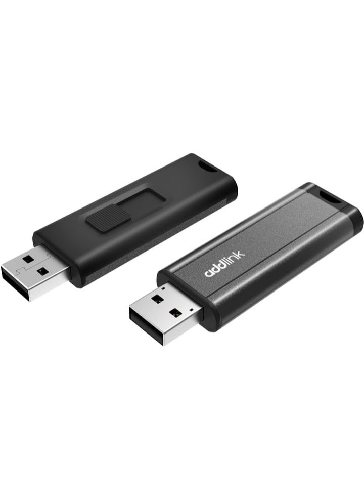 addlink 128GB USB 3.1 Flash Drive U65 SuperSpeed USB 3.1 Gen 1 with slide out USB connector  - Image 1