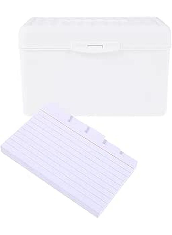 3 Inch Lined Index Cards with Storage Box 50Pcs Small Flashcards for Studying Note Taking - Image 1