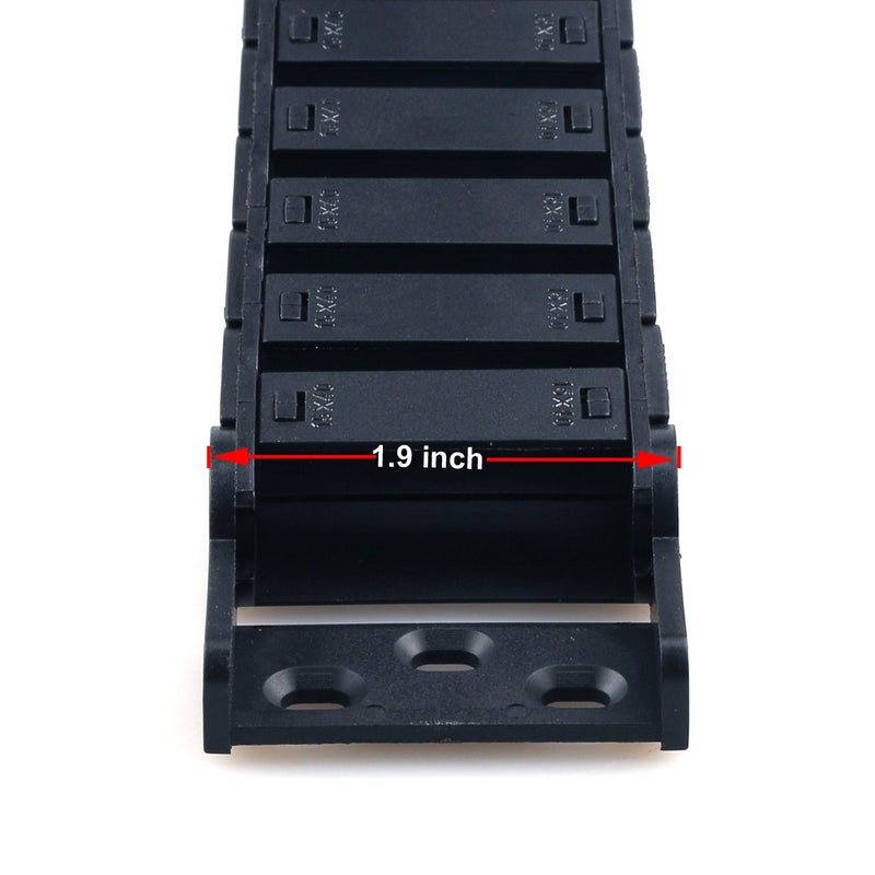 URBEST Cable Drag Chain, 15 x 40mm Towline Wire Carrier 1 M/ 3.3Ft Plastic Semi Enclosed Machine Tool (15x40mm) - Image 4