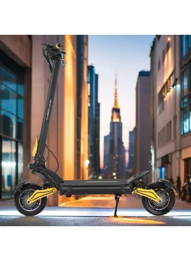 KUGOO LX10+ Dual Motor Electric Scooter 2×1400W Total ~2800W 60V 20.8Ah Battery Maximum Speed up to 75km/h Riding Range up to 100km 10-Inch Pneumatic Tires Dual Suspension Dual Brakes LCD Display Foldable Frame 150KG Load Capacity - Image 3