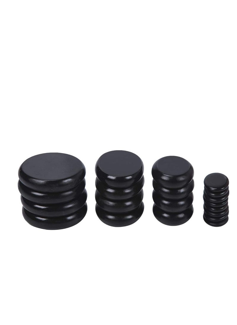 Generic 20-Piece Portable Soft Natural Basalt Hot Stone Set, Massage Stone Warmer with Heating Box for Spa and Therapy (UK Plug)  - Image 5