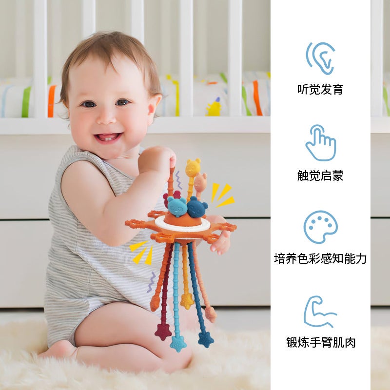 Baby Silicone Finger Teether Toy Pulling Fun - Image 5