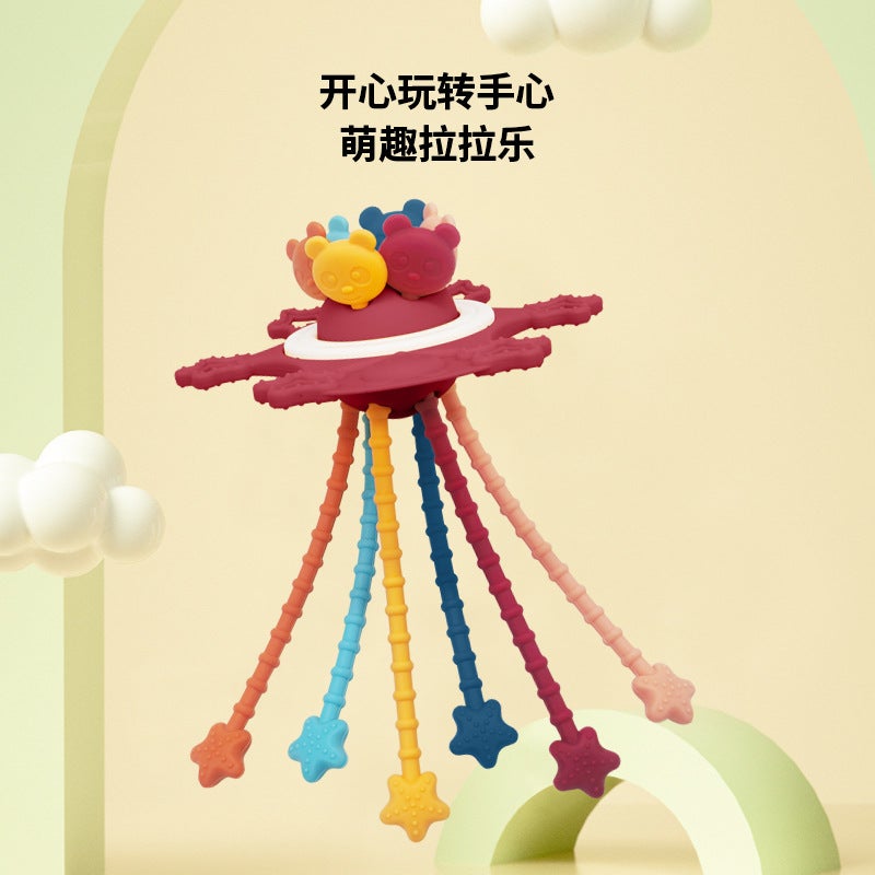 Baby Silicone Finger Teether Toy Pulling Fun - Image 2