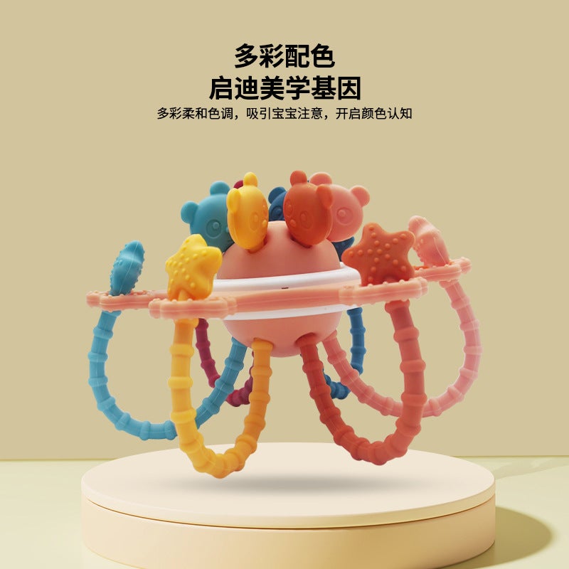 Baby Silicone Finger Teether Toy Pulling Fun - Image 4