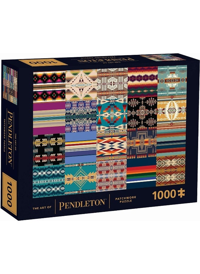 null - Chronicle Books The Art of Pendleton Patchwork 1000-Piece Puzzle - Image 1