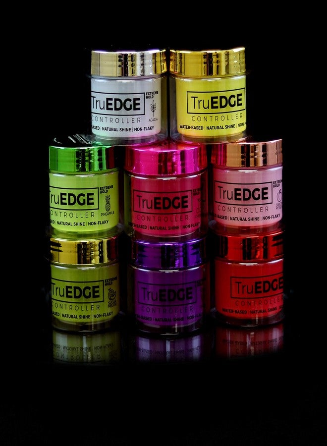 Tyche TruEDGE Controller Extreme Hold Water-Based Pomade - Ntaural Shine & Non-Flaky Scented Edge Control - Perfect for Hair-Braiding (Lemon Berry) - Image 4