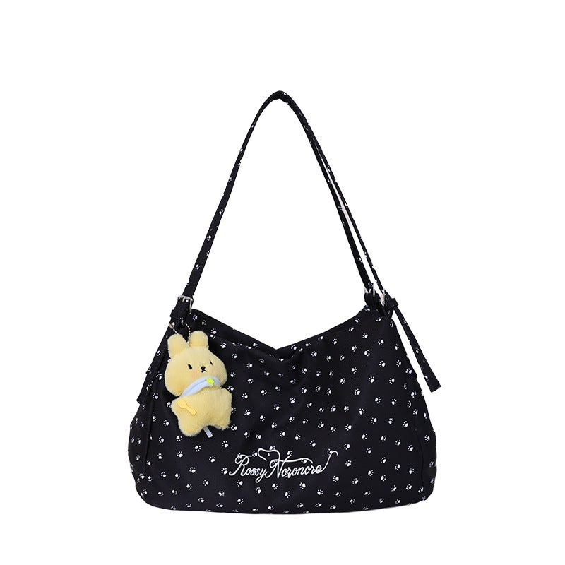 Pink Star Drawstring Tote Bag - Image 2