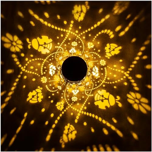 EZTZEN Ladybug Solar Lanterns Outdoor Waterproof Hanging Solar Lights Ladybug Gifts for Women Men Metal Decorative LED Ladybug Lanterns for Garden DecorYardPatioLawnTabletopPathwayLandscape - Image 3