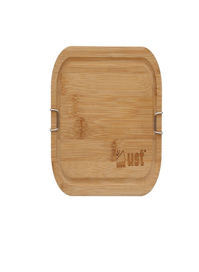 ust Bamboo top Food Box for Meal prep and Food Storage with Cutting Board top for Camping, Hiking, and Everyday use - Image 3