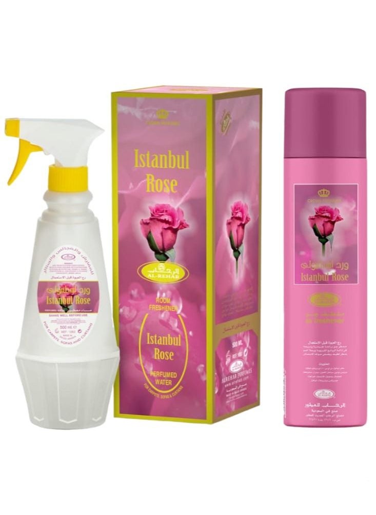 Al Rehab Istanbul Rose Room Freshener 500ml Air Freshener 300ml  - Image 2