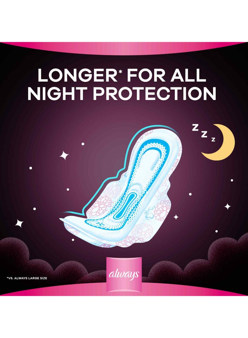 Always Breathable Soft Maxi Thick Night Sanitary Pads With Wings 24 Pads - Image 3