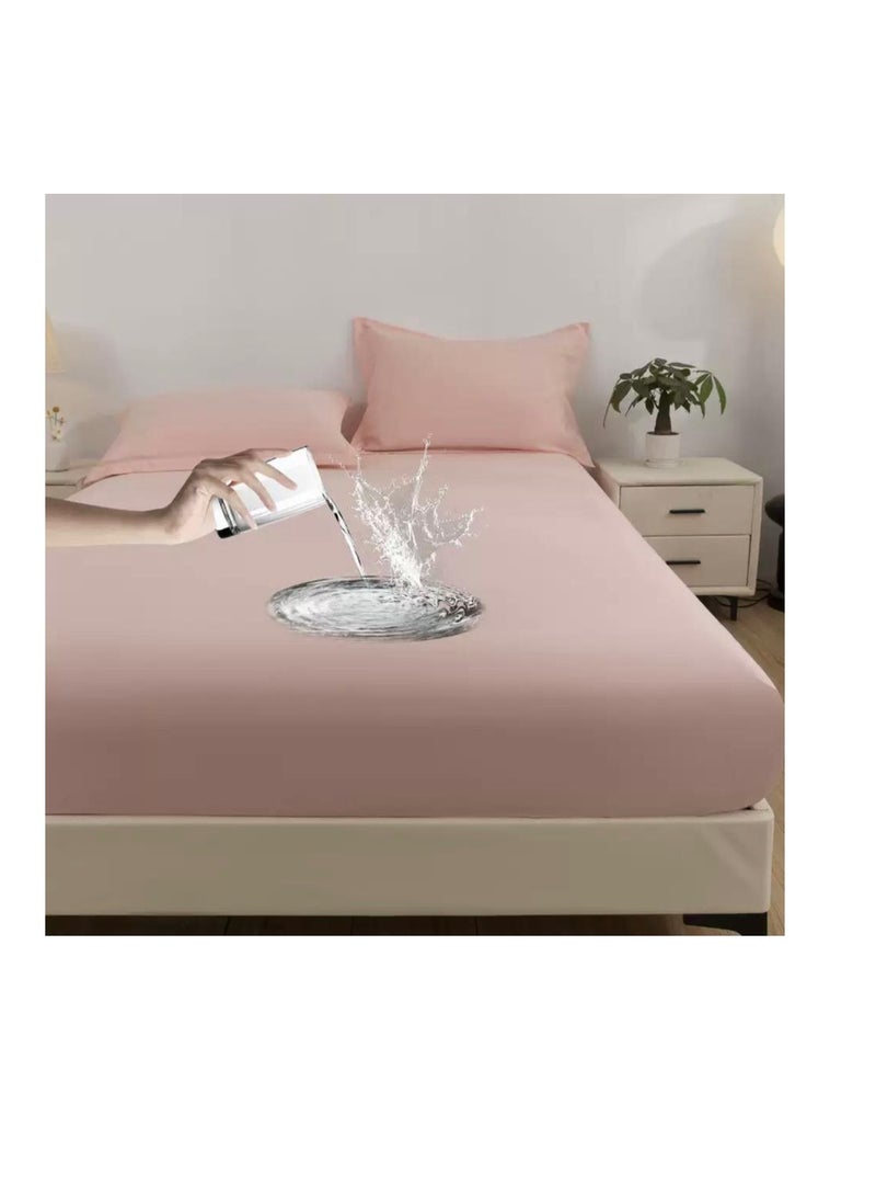 BAIG Hotel luxury soft bed sheets king size , waterproof fitted sheet, mattress protector anti-slip bed sheet cver bedroom for elderly and children  - Image 1