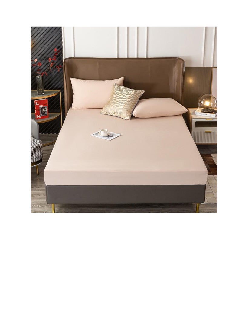 BAIG Hotel luxury soft bed sheets king size , waterproof fitted sheet, mattress protector anti-slip bed sheet cver bedroom for elderly and children  - Image 2
