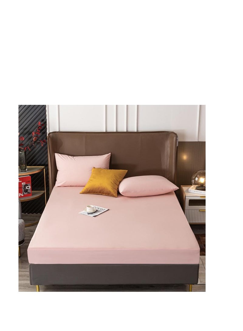 BAIG Hotel luxury soft bed sheets king size , waterproof fitted sheet, mattress protector anti-slip bed sheet cver bedroom for elderly and children  - Image 3