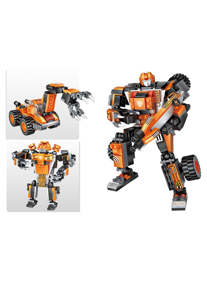 221pcs Weightlifting Truck Three-Change Robot Model Set Building Blocks Leisure Decompression Assembly Building Assembly Toys Children Adult Home Decorations  - Image 2