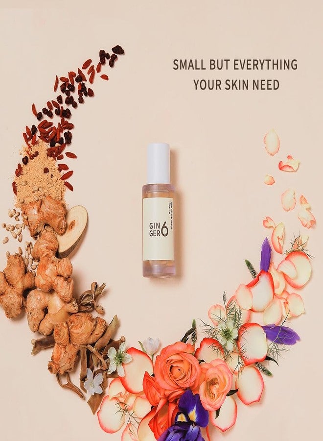 Ginger6 Face Serum - 70% Ginger Water, Deep Hydration with Niacinamide and Hyaluronic Acid, Revitalizing Korean Skincare for Glowing Skin, 1 fl oz - Image 3