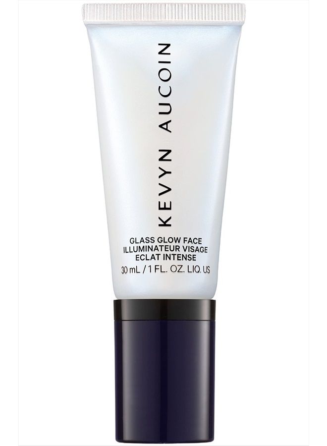Kevyn Aucoin Glass Glow Face, Crystal Clear: Multi-purpose universal dewy highlighter for face and body. Creates glowing youthful-looking hydrated skin with a glassy complexion. Makeup artist go to. - Image 1