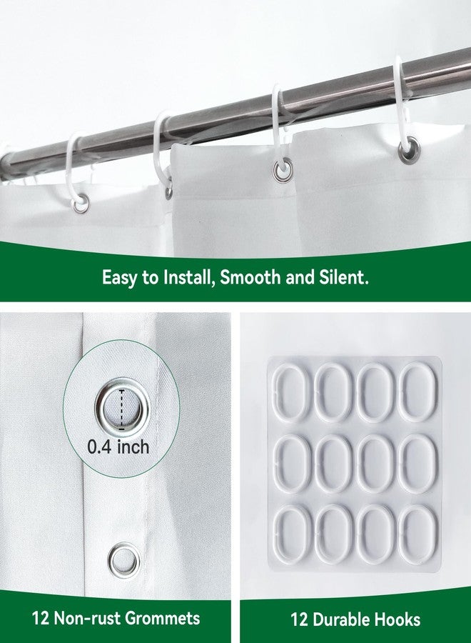 Stanoha Shamrocks St. Patrick's Day Shower Curtain for Bathroom Decor Lucky Spring Irish Green Luck Curtains Bathtub Cortinas de Baño Cute Decorative Girls Unique Design Pretty Women 72 x72 Inch - Image 3