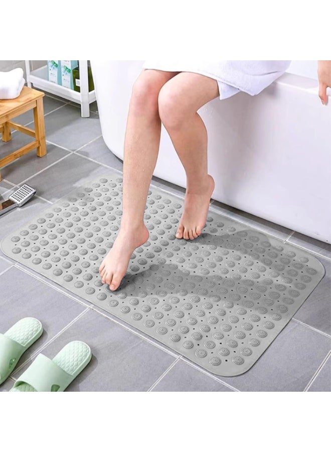 Arabest Bathtub Mat 27x14 Inches Non Slip Bath Mat Massage Anti Slip Bathtub Mat with Suction Cups and Drain Holes Machine Washable Bathroom Soft Shower Mat - Image 4