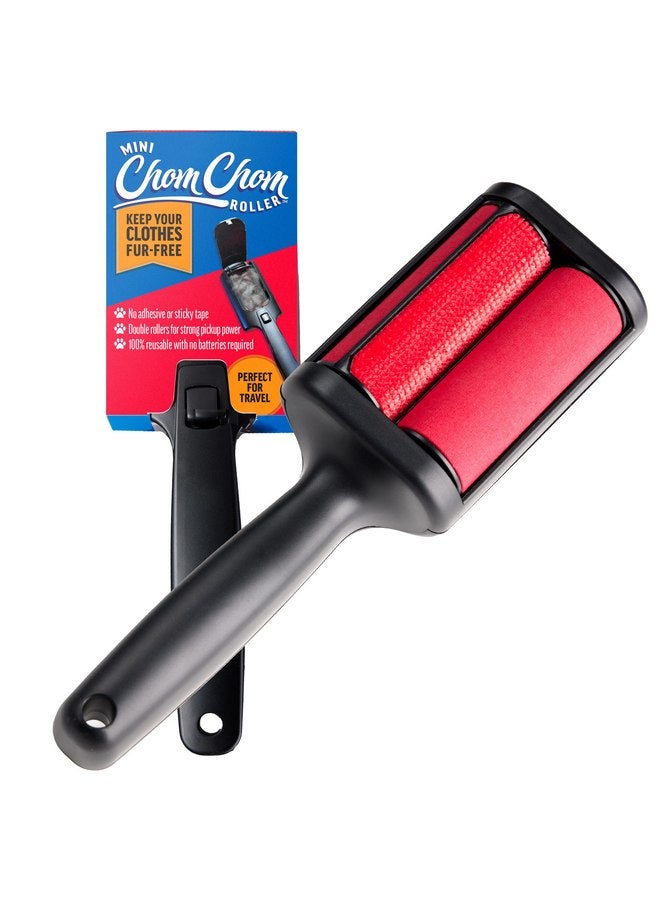 ChomChom Roller Chom Chom Roller Mini for Pet Hair - Mini ChomChom Lint Roller Pet Hair Removal Tool for Clothes, Couches and Cars - Dog Hair Remover and Lint Remover for Clothes - Reusable Lint Roller for Cat Hair - Image 1