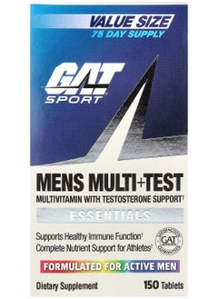 GAT SPORT Mens Multi+Test Vitamin, 150 Tablets, Supports Healthy Immune Function  - Image 1