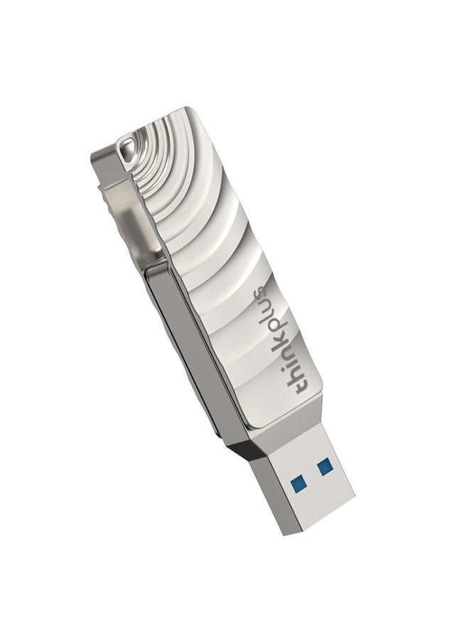 BURAQ Lenovo Thinkplus MU232 USB 3.2 + USB-C / Type-C Dual Head Flash Drive, Memory:64GB  - Image 2
