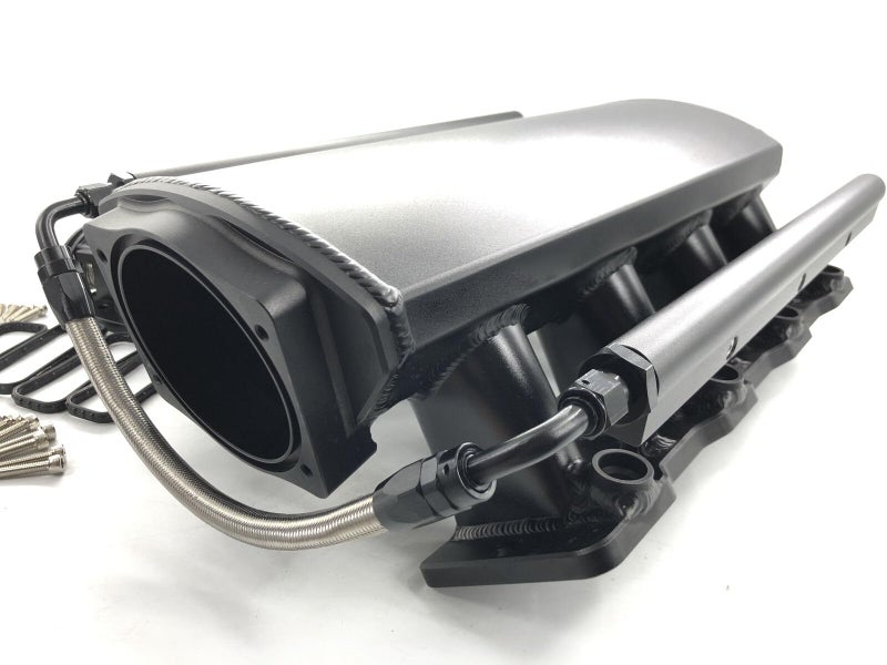 مجموعة سحب هواء منخفضة الارتفاع LS3 L92 102mm مع منفذ حساس MAP وقضيب وقود أسود