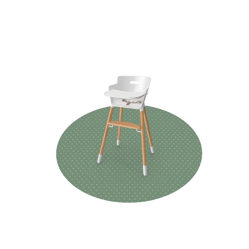 WeeSprout حصيرة سبلات للأطفال من وي سبراوت، كبيرة 51 بوصة × 51 بوصة، حصيرة لعب أرضية بسطح متين ومقاوم للماء وقاعدة غير قابلة للانزلاق للأطفال الرضع حتى toddlers تحت الكرسي العالي، الفنون والحرف، النزهات واللعب - Image 1