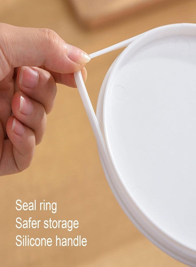 PROSFIA Dry Food Dispenser, Wall mounted 2 Grid Cereal Dispenser, Rice dispenser Kitchen Storage with Measuring Cup, Kitchen Household Moisture Proof Holder for Soybean, Grains, Nuts, Pet food - Image 3
