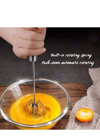 1pc，stainless Steel Egg Whisk, Hand Push Rotary Whisk Blender, Versatile Milk Frother, Hand Push Mixer Stirrer for Blending, Whisking, Beating & Stirring - pzsku/Z15125012E51A90DDD42DZ/45/_/1713447580/43253a81-84c0-4c2c-9e66-db7bd563acc8