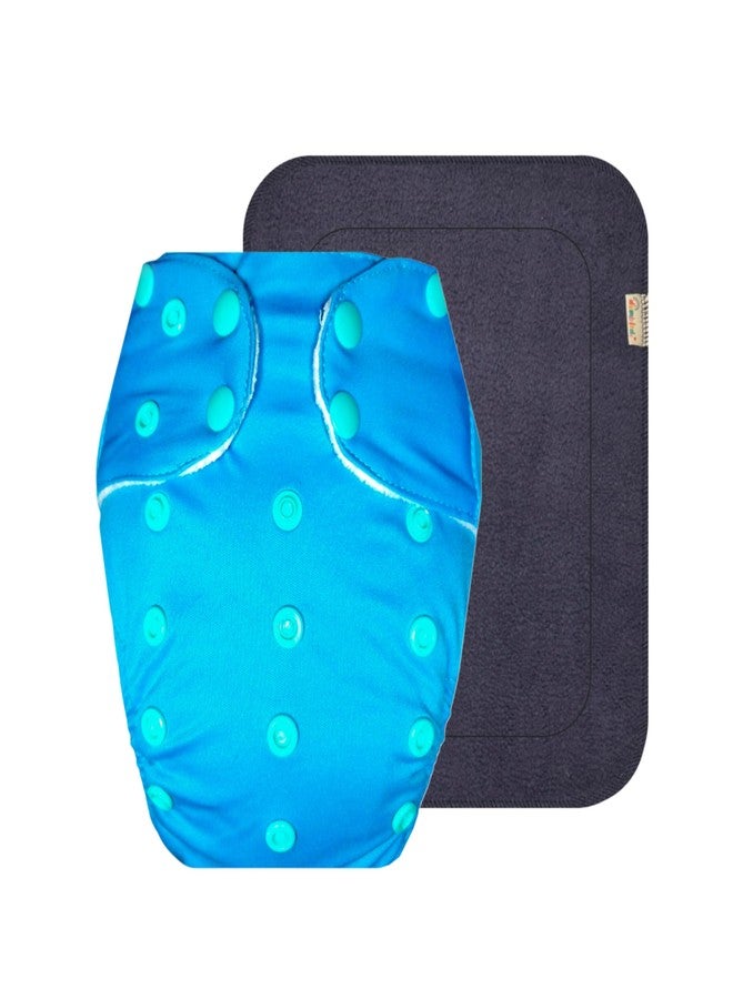 Dumbledo Premium Cloth Diaper with Black Insert (Pack of 1) | Dry Feel and Comfortable | Breathable | Quick Dry | Everyday Diapering Essential | 3 Months - 3 Years | Unisex Baby