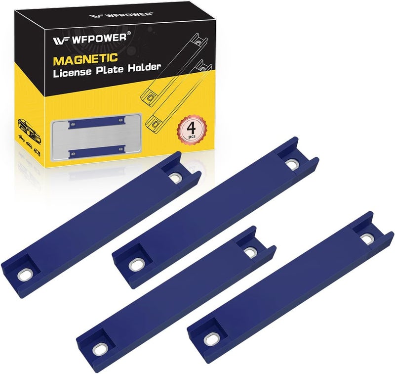 WFPOWER Magnetic License Plate Holder - 4 Pack - Image 1