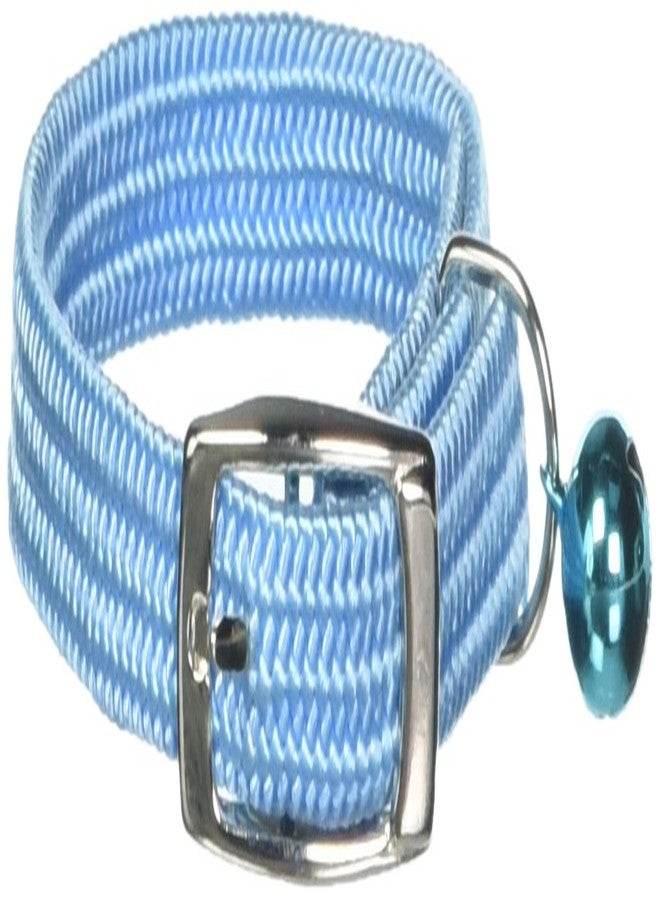 OmniPet Kool Kat Elastic Cat Safety Collar with Bell, Light Blue, 8" - Image 2