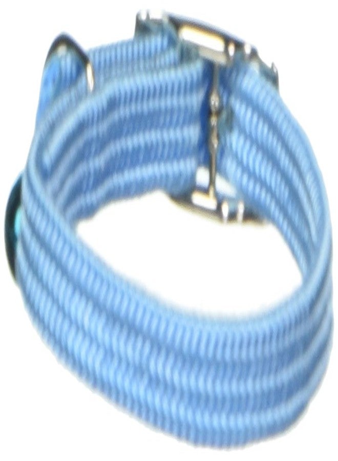 OmniPet Kool Kat Elastic Cat Safety Collar with Bell, Light Blue, 8" - Image 1