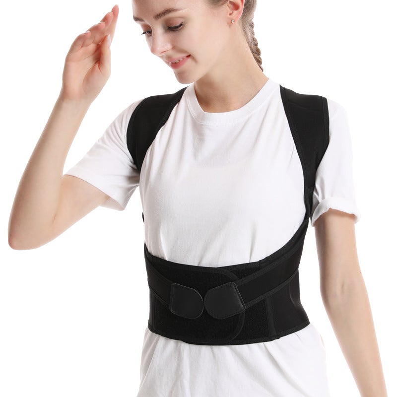 Humpback Orthosis Back Orthosis Belt Children Students Adult Male And Female Invisible Back Correction Open Shoulder Artifact - Image 1
