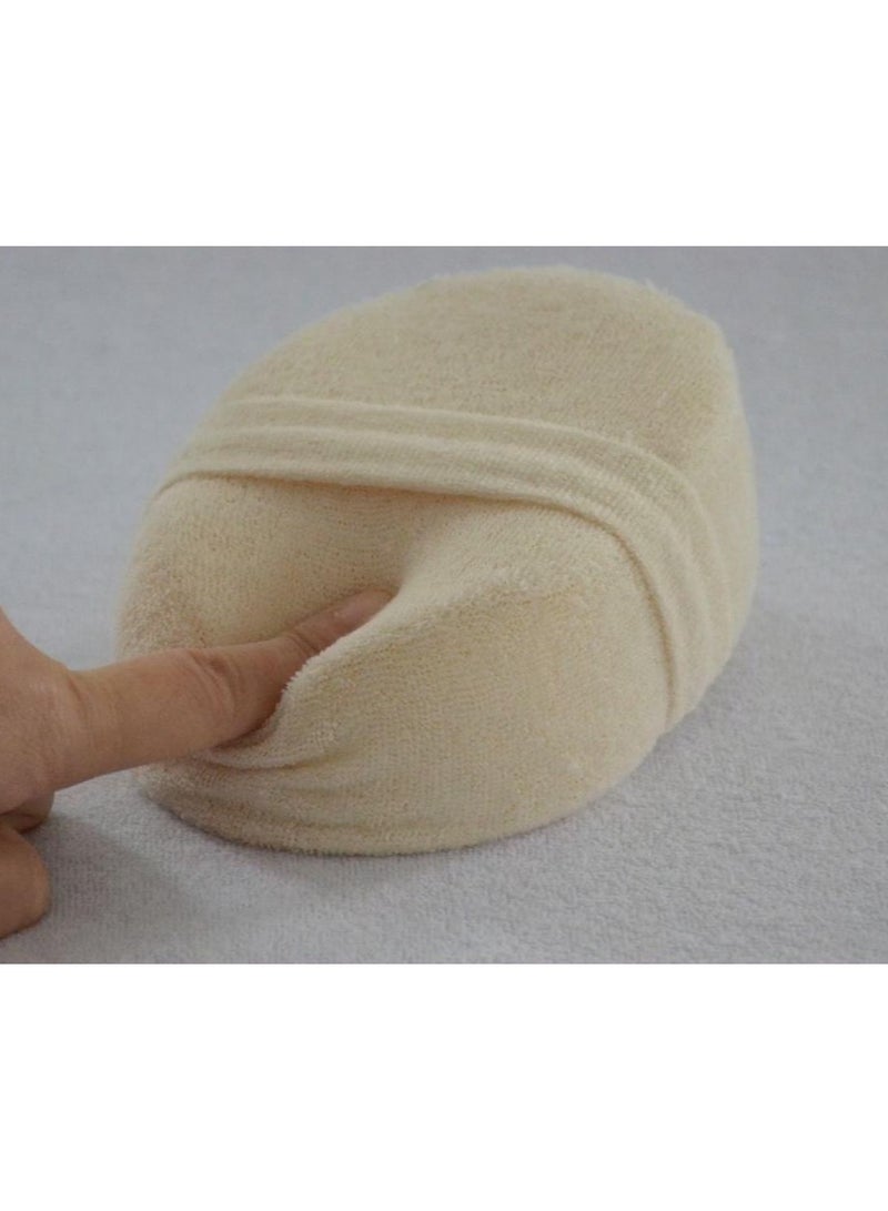 Natural Loofah Sponge Bath Balls Pure Natural Organic Loofah Sponge Reusable Pack of 2 - Image 3