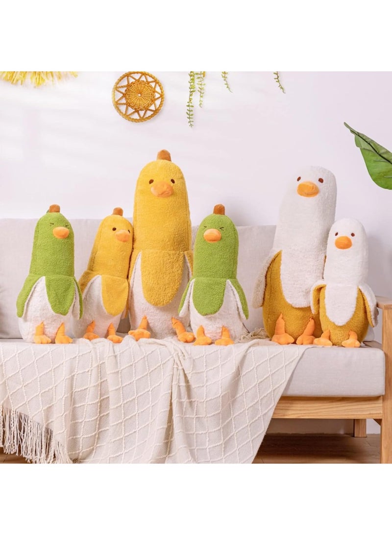 Banana Duck Plush Toy Cute Plushie Hugging Plush Pillow Duck Stuffed Animal For Girls And Boys Green 12 Inch - Image 3