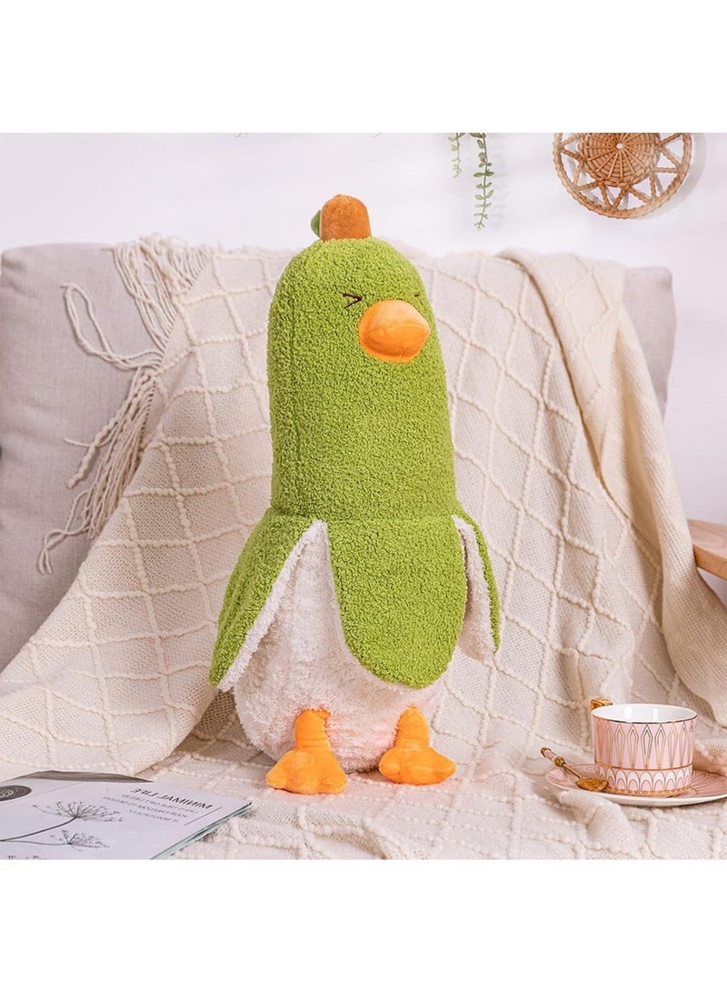 Banana Duck Plush Toy Cute Plushie Hugging Plush Pillow Duck Stuffed Animal For Girls And Boys Green 12 Inch - Image 2